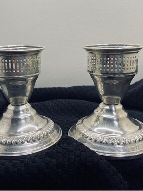 Vintage Duchin Creations weighted sterling silver candlesticks /2